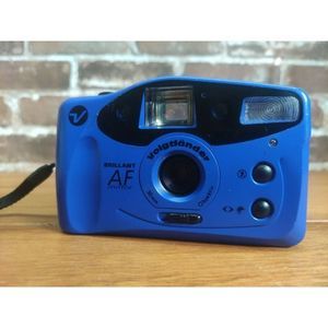 Voigtlander Brilliant AF Film Camera 35mm Point and Shoot - Rare Blue